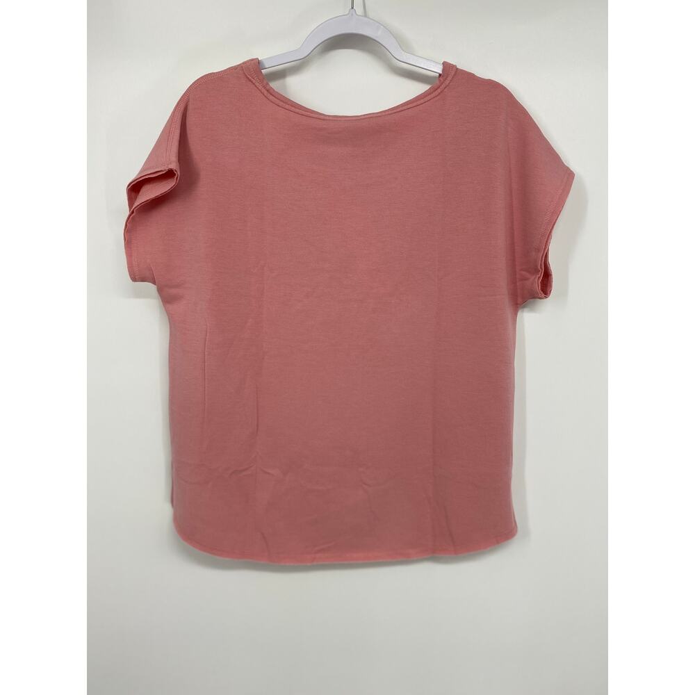 Workshop Womens Pink Soft Short Sleeve Shirt Blouse Top NEW Size Small - Picture 8 of 10